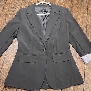 Black blazer with cuffed sleeves size L